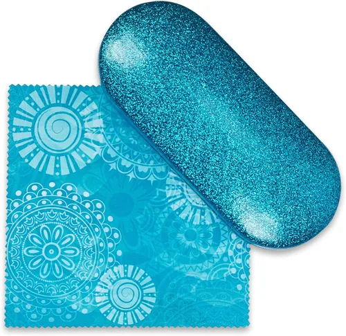Vista 27 de La original e impresionante caja de gafas de concha dura, para mujer, de Spunky Soul Recubierto por un suave brillo Paño de limpieza