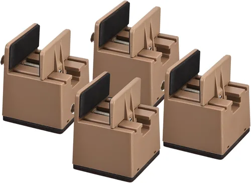 Vista 12 de uxcell Elevadores de cama de 2 pulgadas con abrazadera de tornillo ajustable, 4 elevadores de muebles para cama, escritorio, sofá, mesa, apto