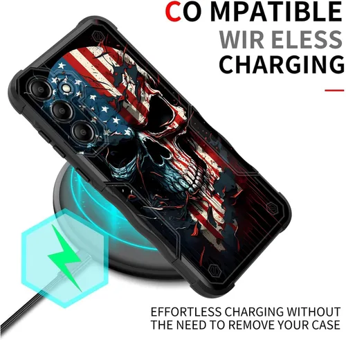 Vista 64 de Funda para Galaxy A14 5G, [Doble Capa][Protección contra Caídas de Grado Militar de 10 Pies] [Antideslizante] Funda Resistente a Prueba de Golpes