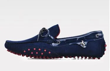 Vista 4 de HAPPYSHOPTM Mens Genuine Leather Lace-up Moccasin Loafers Driving Shoes Comfort Slip-on Penny Loafers EUR