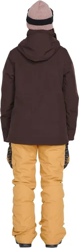 Vista 5 de Volcom Sherwin - Chaqueta de invierno con capucha aislada para snowboard y esquí para mujer