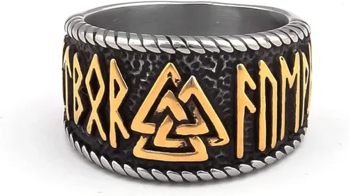 Vista 2 de BAVIPOWER Colgante de cabeza de lobo vikingo, cadena de quilla de acero inoxidable, collar nórdico, potente joyería pagana para hombres y mujeres