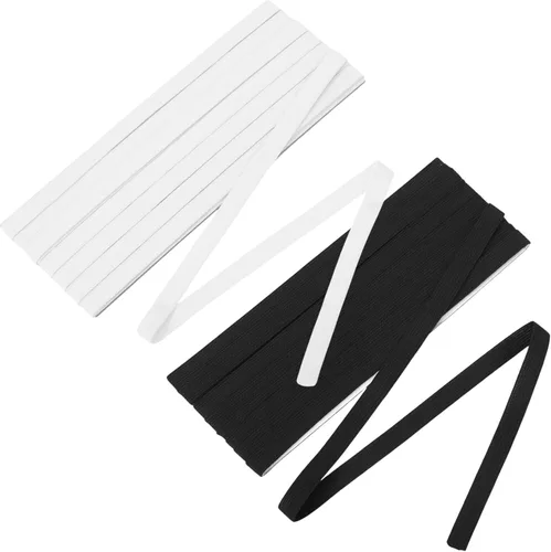 Vista 13 de Shappy Banda elástica para coser de punto de 1/2 pulgada x 11 yardas (beige)