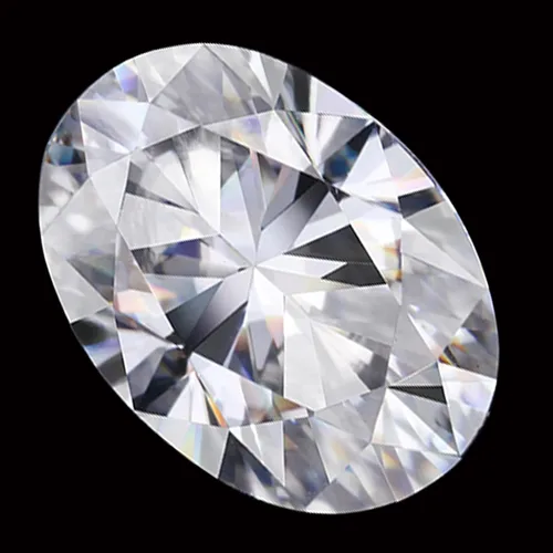 Vista 3 de Piedra de moissanita de 0,1 quilates a 8,0 quilates con diamante de imitación suelto D, incoloro, brillante, corte ovalado, claridad VVS1, piedras
