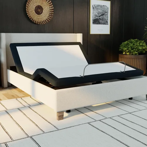 Vista 9 de Blissful Nights Twin XL e3 Base de Marco de Cama Ajustable con Inclinación de Cabeza y Pie, Control Remoto Inalámbrico, Fácil Montaje, Garantía