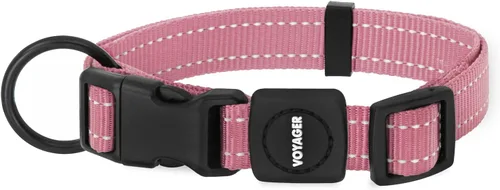 Vista 16 de Best Pet Supplies Voyager - Correa o collar reflectante para perro con asa de neopreno, para cachorros de raza pequeña, mediana y grande, bonita