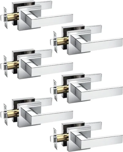 Vista 82 de KNOBWELL - Juego de cerradura con 1 picaporte resistente para puertas de una cara, ideal para puertas interiores reversibles, 0.93 libras