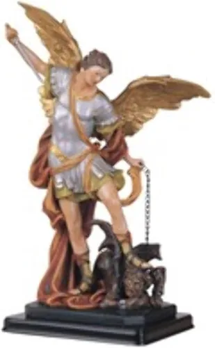Vista 2 de George S. Chen Imports SS-G-212.04 - Figura religiosa de San Miguel Arcángel, 12 pulgadas