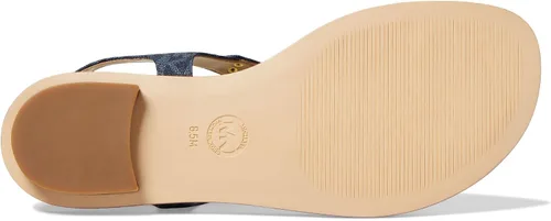 Vista 3 de Michael Kors Sandalias planas Mk Plate para mujer