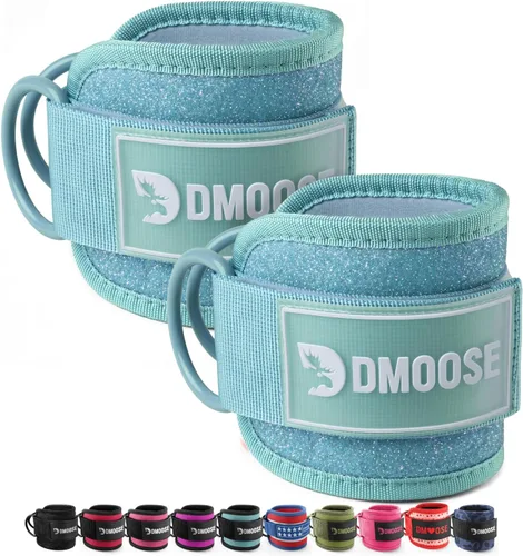 Vista 21 de DMoose Ankle Strap for Cable Machine - One Size Fit with Premium Padding, Workout Kickback Ankle Cuffs, Ankle Bands for Working Out, Booty Workouts