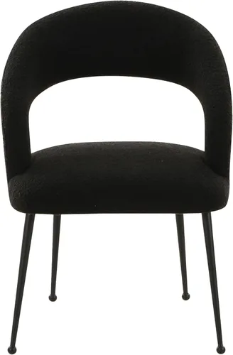 Vista 4 de Tov Furniture Silla de comedor Rocco Black Boucle