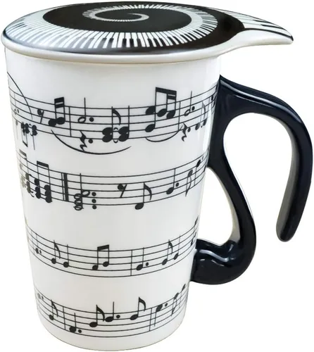 Vista 10 de Taza Lavezee I Love You to the Moon and Back de cerámica con asa, taza grande de café y té de 16 onzas Tazas de regalo