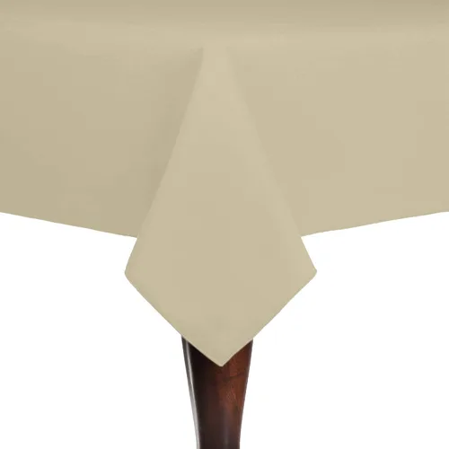 Vista 6 de Ultimate Textile Cotton-Feel 72 x 108-Inch Rectangular Fine Dining Tablecloth Black