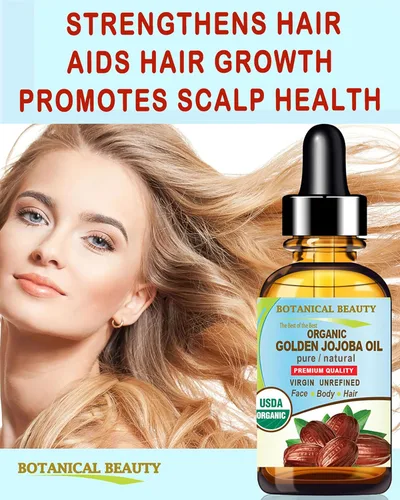 Vista 6 de Botanical Beauty Aceite de jojoba orgánico 100% puro natural virgen sin refinar aceite portador prensado en frío 0.5 fl oz 0.5 fl oz para cara
