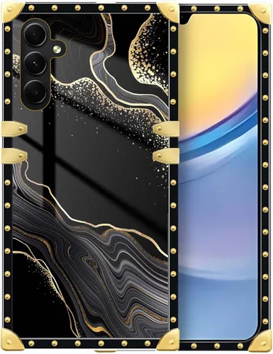 Vista 50 de Funda compatible con Samsung Galaxy A03S 4G, TPU suave de lujo y parte trasera de policarbonato duro para niñas y mujeres, funda protectora a prueba