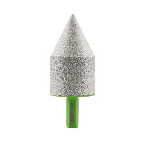 Vista 12 de Broca de fresado de biselado de diamante - Broca de cono de azulejos Biselado 4/5" vástago hexagonal 20MM Granito Agujeros de ampliación de mármol