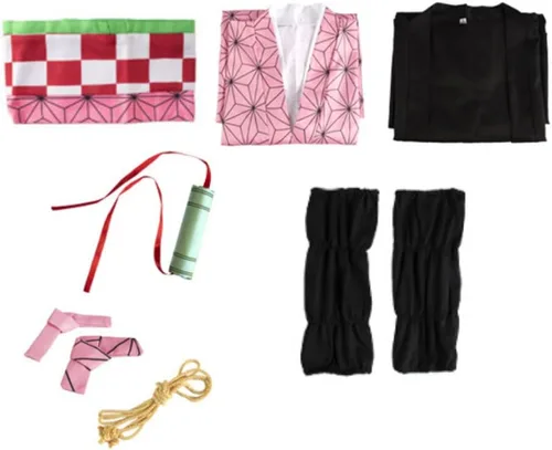 Vista 6 de Conjunto de cosplay de anime, disfraz de kimono, para adultospelucas, una variedad de estilos para elegir