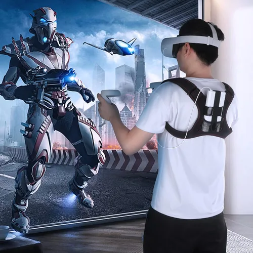 Vista 9 de HZLucki Correa de batería compatible con Oculus Quest 2 Quest 3 Quest Pro Índice de válvula Vision Pro Otras correas para la cabeza de realidad