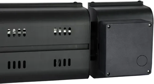 Vista 4 de KING RK2015-RMT-BLK Calentador radiante infrarrojo eléctrico para interiores y exteriores con control remoto, 24 pulgadas, 1500 W / 208 V