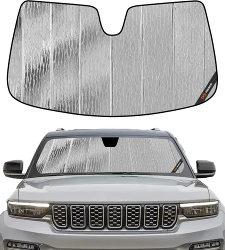 Vista 8 de Pigenius Parasol para parabrisas para Jeep Grand Cherokee 2008-2010 - Parasol para ventana delantera, protección
