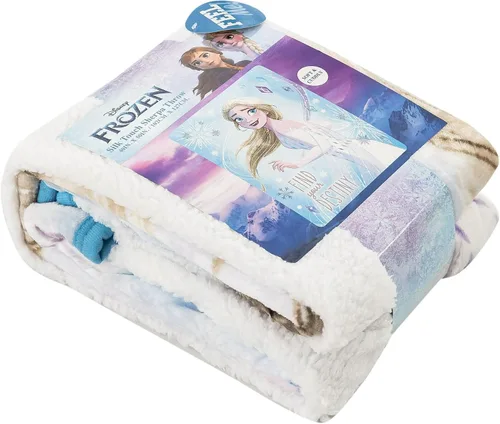 Vista 4 de Northwest Manta Sherpa de Frozen Silk Touch, 40 x 50 pulgadas, Destino mágico