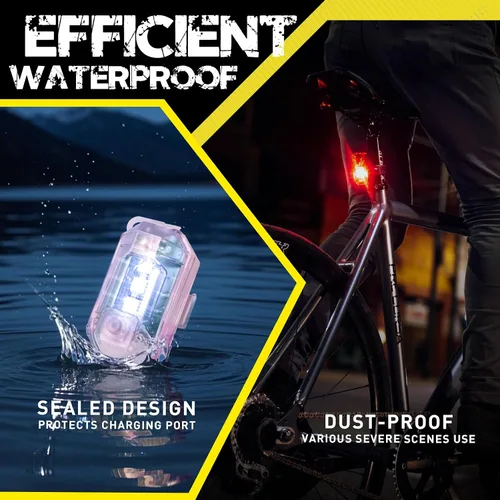 Vista 7 de 8 luces estroboscópicas LED inalámbricas con control remoto, luces estroboscópicas LED RGB para aeronaves de alto brillo, 8 colores, impermeable