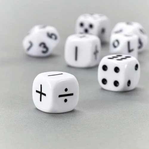 Vista 3 de Gejoy - Juego de 18 dados para enseñanza de matemáticas, operación numérica