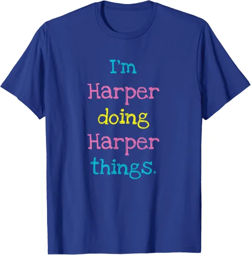 Vista 26 de Harper - Camiseta de regalo para niños con texto personalizado