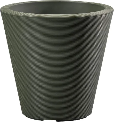 Vista 12 de Crescent Garden Madison Planter– Maceta resistente a la intemperie, doble pared para interiores y exteriores con orificio de drenaje, contenedor