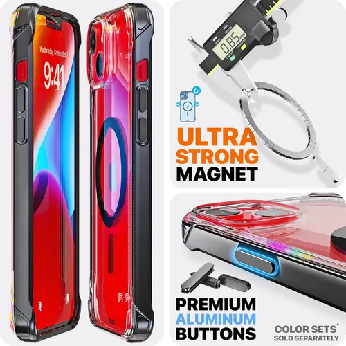 Vista 2 de Phone REBEL - Funda transparente para iPhone 14 Plus [Crystal Series Gen-4] Compatible con MagSafe Resistente, Antiarañazos, Sin Amarilleo