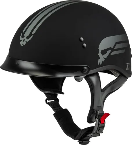 Vista 7 de GMAX Medio casco de retribución HH-65 - Aprobado por FMVSS 218
