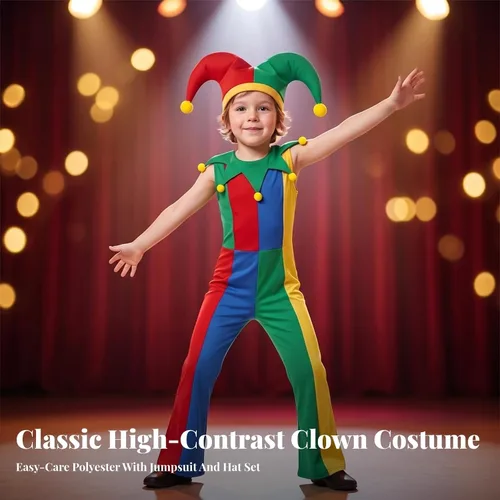 Vista 4 de All-Inclusive Clown Costume, style to 1, Kids 130