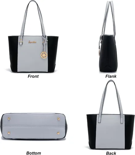 Vista 2 de Soperwillton - Juego de bolsas para mujer a la moda, 5