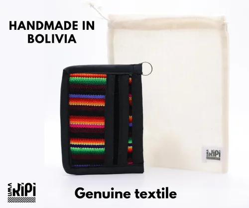 Vista 2 de Tarjetero, cartera delgada para mujer, llavero billetera, billetera pequeña, billetera de hilo, cartera delgada para mujer, billetera para tarjetas