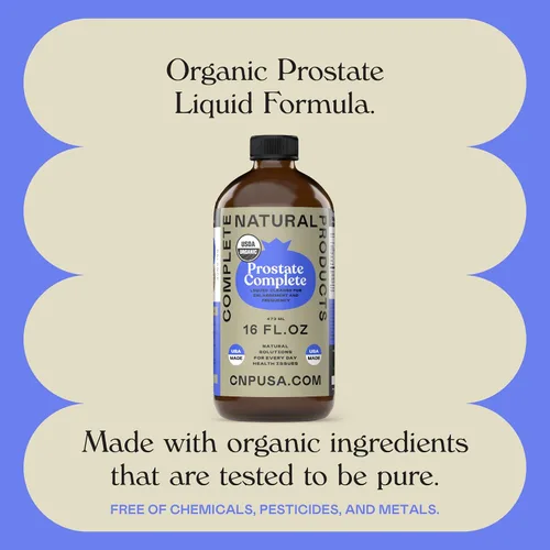Vista 6 de Complete Natural Products Prostate Complete - Botella de vidrio de 16oz