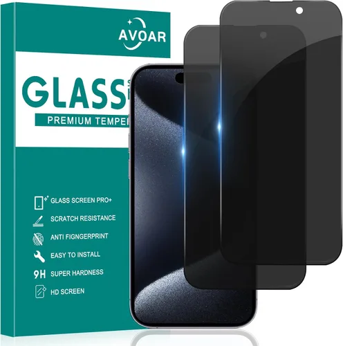 Vista 56 de Paquete de 2 protectores de pantalla de privacidad para iPhone 11/iPhone XR, pantalla de privacidad iPhone 11 de 6.1 pulgadas, película de vidrio