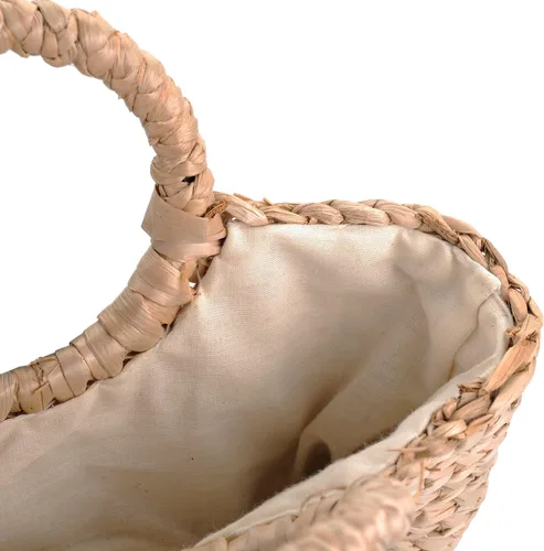 Vista 3 de Bolsas de paja tejidas Bolsa de playa de verano para mujer