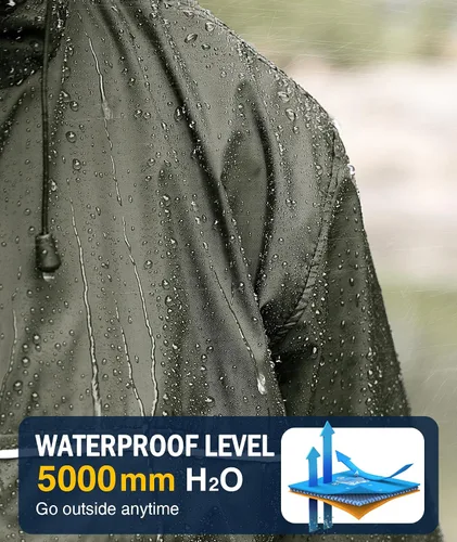 Vista 38 de SWISSWELL Chaqueta impermeable para hombre, rompevientos, ligera con capucha para uso diario casual