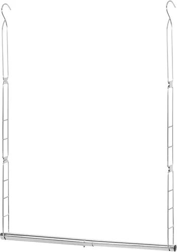 Vista 10 de Storage Maniac Barra Colgante para Armario, Organizador Colgante para Ropa con Ancho y Altura Ajustables, Barra para Colgar Ropa que Ahorra Espacio