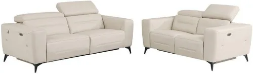 Vista 14 de BlackJack Furniture Ferrara - Sofá reclinable de cuero italiano de grano superior con puertos USB para cargar dispositivos, reposacabezas ajustables