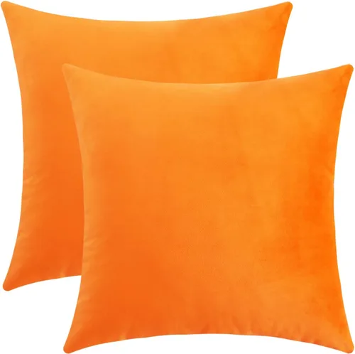 Vista 40 de Jeneoo Juego de 2 fundas decorativas para cojines de terciopelo suave y cómodo, funda sólida para cojín de sofá, decoración