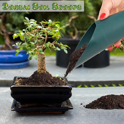 Vista 5 de Home-X Juego de 2 cucharas de tierra – Mini cucharas de mano para trasplante, deshierbe y macetas – Pequeña pala de jardín, palas para macetas