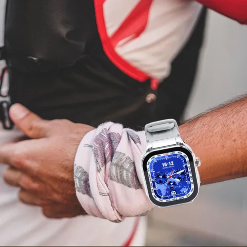 Vista 2 de Reloj inteligente para hombres y mujeres, pantalla HD de 2.06 pulgadas, llamada Bluetooth, recordatorio de llamadas entrantes, múltiples
