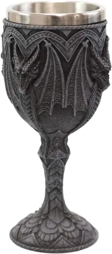 Vista 2 de Ebros Gift Legendario Fuego Sangre Grendel Cuarteto Guardianes Dragón Copa Copa Copa Fiesta Alojamiento Taberna Estilo Viejo Mundo Fantasía