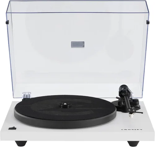 Vista 10 de Crosley C6B-MA tocadiscos Bluetooth con accionamiento por correa con brazo de tono ajustable, caoba