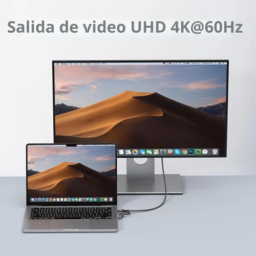 Vista 6 de Cable USB C 2 en 1 Android Auto de 1.5 pies [2 paquetes], USB-C de Negro