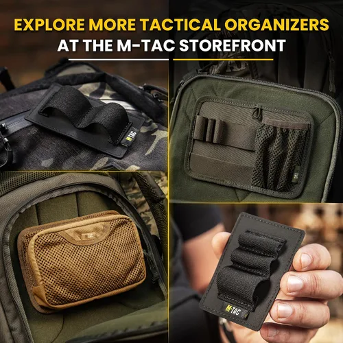 Vista 7 de M-Tac Bolsa táctica Insertar Organizador modular Utilidad Admin Bolsa Gancho Sujetadores - Bolsillo de malla