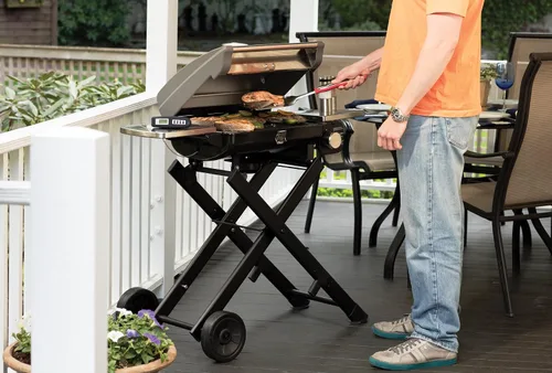 Vista 6 de Cuisinart CGS-134 Juego de herramientas para asar con guante de parrilla, rojo (3 piezas)