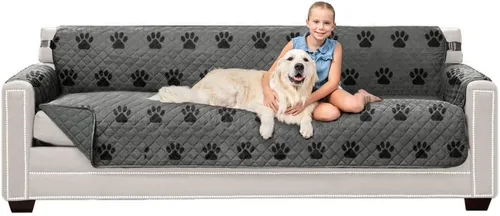Vista 119 de Sofa Shield - Funda para sofá Loveseat con correa patentada, protector de cojín, funda reversible diseñada en EE. UU. resistente a manchas