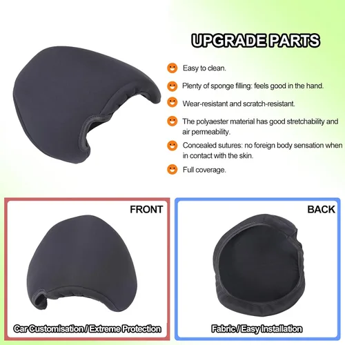 Vista 6 de Funda de consola central para Chevrolet Corvette C7 2014-2019, accesorios para tapas de reposabrazos, funda para reposabrazos de automóvil